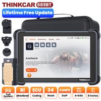 Lifetime Free Update THINKCAR THINKSCAN 689BT OBD2 Scanner Bi-directional Diagnostic Tool DOIP CANFD