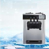 Desktop Three-color Soft Ice Cream Machine Commercial Small Ice Cream Machine Stainless Steel Body