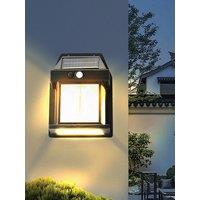 New outdoor solar wall lamps outdoor waterproof tungsten filament lamps sensor garden lamps garden villa night lights