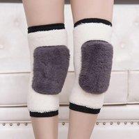 2pcs Cashmere Knee Brace Support Leg Warmer Winter Warm Thermal Wool Cycling Ski Running Thicken