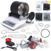 110/220V Rock Tumbler Kit DIY Electric Rock Tumbler Toy with Rough Gemstones Polishing Grits for