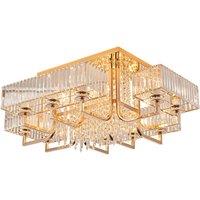2025 Chrome Gold Black Crystal Stainless Steel Dimmale LED Lamparas De Techo Ceiling Chandelier Ceiling Lamp For Living Room