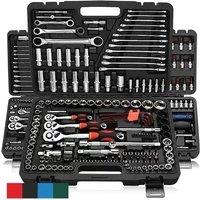 46pcs Socket Ratchet Car Repair Tool Wrench Set Head Ratchet Pawl Socket Spanner Screwdriver