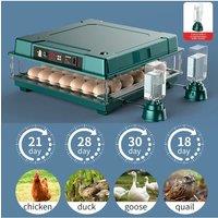 6-30 Eggs Incubators, Egg Incubator with Automatic Egg Turning, Add Water Bottle and Hatching Days Display for Quail Egg