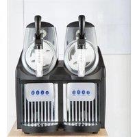 Commercial Slushy Machine 12Lx2 Double Tank Electric Automatic Slush Maker Machine Frozen Drink Snow Melting Machine 300W