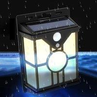 Solar Powered Sensing Waterproof Outdoor Wall Light with High Quality Panels, Ideal for Villa