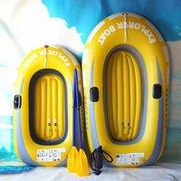 Inflatable Kayak Canoe 1~2 Person Rowing Air Boat Fishing Boat Summer Rubber Boat PVC Water Kayak