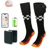 Heated Socks Remote Control Motorcycle Electric Heating Socks Rechargeable Battery Winter Thermal