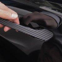 For Tesla 2021-2025Model 3 Y Car Door Handle Wrap Cover Decorative Stickers Anti-scratch ABS