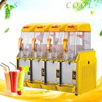 Double Tanks Slush Machine 12L*2 Stainless Steell Snow Melting Machine 220V Ice Cream Maker Cold Drinking Dispenser