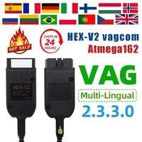 2024 VCDS VAGCOM Interface VCDSCAN HEX V2 Update 23.3.3 FOR VW For AUDI Skoda Seat Multi-Language Car Diagnostics Tools