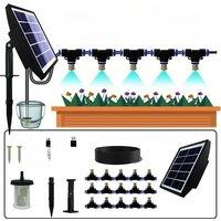 Solar Power Timed Watering Machine Pump Automatic Atomization Spray Irrigation Kit Garden Plant