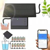 Tuya Wifi Solar Power Timer Pump Automatic Drip Irrigation Kit Garden APP Remote Control Watering