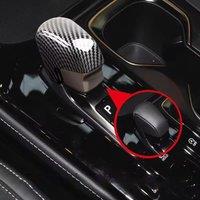 Carbon Fiber ABS Gear Lever Shift Knob Cover Protector Trim For LEXUS NX 2022-2025 RX LM 2023-2025 Car Interior Accessories Auto