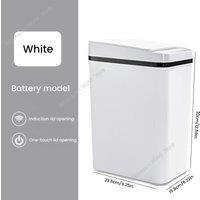 Bathroom Touchless Trash with Lid 12L Motion Sensor-Activated Trash Can,Automatic Kitchen Trash for Office,Living Room,Bedroom