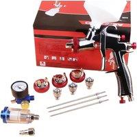 R500 LVLP Air Spray Gun with 1.3/1.5/1.7/2.0mm Nozzles & Oil Separator & Air Regulator, Automotive,