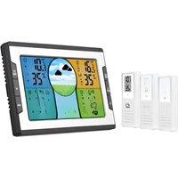 Digital Weather Station with 3 Remote Sensors 328ft/100m Indoor Outdoor Temperature Humidity Monitor