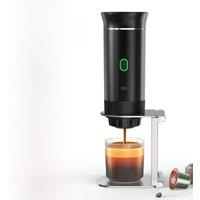 3-in-1 Portable Capsule Coffee Maker, Wireless Heating Electric Espresso Coffee Maker for Car Home,