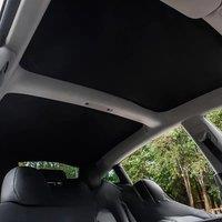 For Tesla Model 3 2022 Glass Roof Sunshade Car Skylight Blind Shading New Style Black Net Automotive