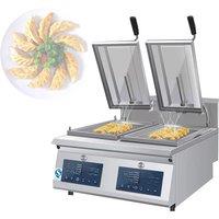 Commercial Electric Pancake Fryer Fully Automatic Frying Machine Electric Dumpling Frying Machine Equipment