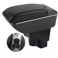 Honda Fit Jazz Armrest box central console storage case driver elbow support rest arm