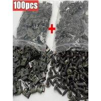 Car Metal Screw Clips Mixed Set U-Type Fastener Clip with Screw Anti-rust Fender Bumper Protection Buckle Iron Sheet Screw