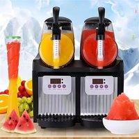 Snow Melting Machine Commercial 2L*2 Tank Frozen Hot Cold Drink Beverage Milk Fruit Juicer Juice Dispenser Maker
