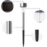 10Pcs LED Solar Ground Lights with Smart Light Control? Auto On/Off, 6-8H Illumination for Garden Lawn Yard Patio