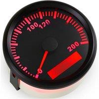 Auto 85mm GPS Speedometers Tuning 0-200Km/H Show Speed Mileometers with Red Backlight & GPS Antenna for Car Boat Motorcycle