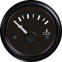 KUS Auto Instrument Panel Water Temperature Gauges 52mm 40-120℃ Show Black Water Temp Meters Red /Yellow Backlight