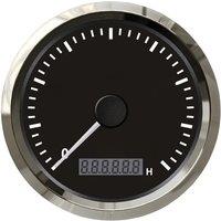 KUS 0-4000RPM Show Tachometers 85mm White Rev Counters Devices with Yellow or Red Backlight for Car Boat Truck Rv