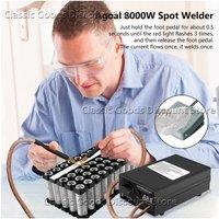 8000W Spot Welder High Power Handheld Spot Welding Machine Portable 1200A present Adjustable Welders