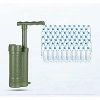 Water Purifier Pump Water Filtration System with 0.01 Micron Water Filter Outdoor Emergency Survival