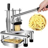 Commercial Potato Strip Cutting Machine Vertical French Fry Cutter Hand Press Vegetable Fruit Slicer