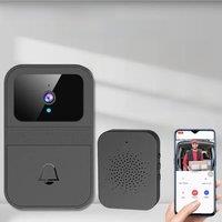 1Set Smart Home Wireless Video Doorbell 2-Way Audio HD Video Doorbell Camera Cloud Storage Night