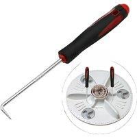 1Piece Pulling Hook Removal Tool for Remove/Top/Pull Wheel Washing Machine Chassis 90 Degree Angle Bent Hook