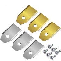10Piece Steel Lawnmower Blades Trimmer Cutter Piece Replacement For Husqvarna Automower Gardena