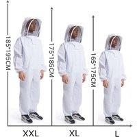 Full Body Beekeeping Clothes Professional Beekeepers Clothes Protection Beekeeping Suit Safety Veil Unisex Children Protective