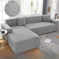 Waterproof Jacquard Sofa Covers 1/2/3/4 Seats Solid Couch Cover L Shaped Sofa Cover Protector Bench