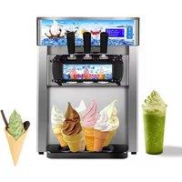 Soft Ice Cream Machines Commercial Sorbet Coolers Tricolor Desktop Sweet Cone Freezing Equipment Vending Machine