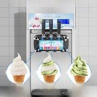 Commercial Small Automatic Upright Ice Cream Machine For Tea Shops Soft Ice Cream Maker Street Stall Ice Cream Machine