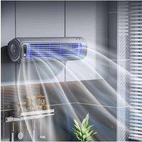 Wall Mounted Air Conditioning Fan Silent Rechargeable Convenient Cooling Electric Fan Home Kitchen Bathroom No Drilling Fan