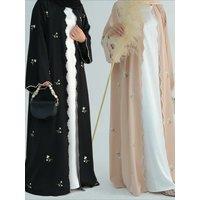 Eid Muslim Abaya for Women Embroidery Cardigan Dresses Abayas Ramadan Morocco Dubai Jalabiya Kaftan