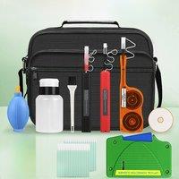 COMPTYCO Fiber Cleaning Tools Fiber Cleaning Kit Fiber Optic FTTH Tool Kit Network Testing Tool with