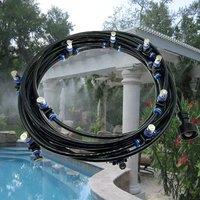 Outdoor Misting Cooling System Kit For Terrace Greenhouse Garden Patio Waterring Irrigation Mister