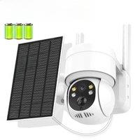 Wifi Outdoor Solar Wireless Network Camera 4MP HD Built in Battery Video Surveillance Camera Long