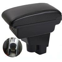 Car Honda Fit Jazz Armrest box central console storage case driver elbow support