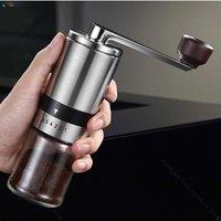 Portable Manual Stainless Steel Coffee Grinder Ceramic Adjustable Coffee Bean Grinder Coffee