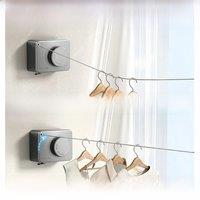 4.2m Telescopic Wire Clothesline for Balcony Indoor Outdoor Hanging Clothes Drying Retractable Wire