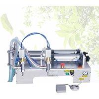 Commercial Semi-Automatic Pneumatic Liquid Wine Double-Head Filling Machine Stainless Steel Piston Beverage Filler Juice Package